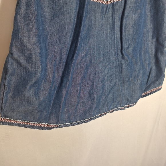 J. Jill Blue Embroidered Blouse - Picture 5 of 11